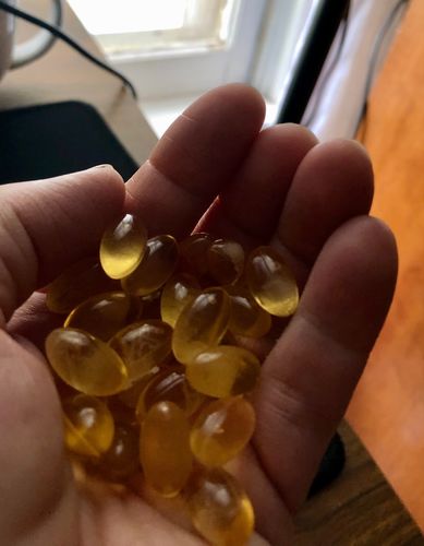 Customer photo review of 1500mg CBD Soft Gels sleep formula