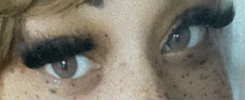 Customer photo review of Neala Brown Contact Lenses(12 months wear)