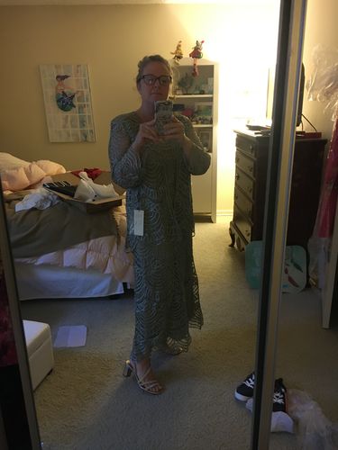Customer photo review of C1062- Two Piece Scallop Jacket Dress Set