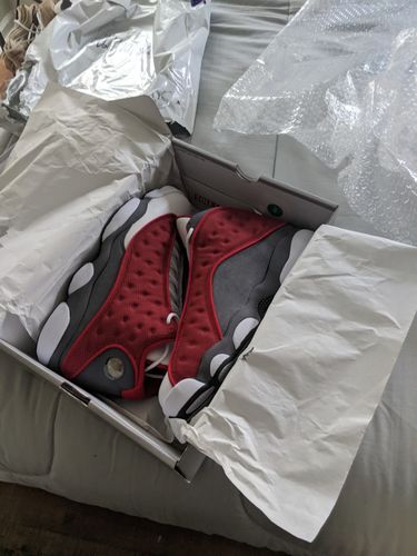 Customer photo review of Air Jordan 13 Retro 'Red Flint