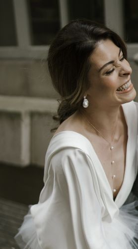 Customer photo review of Ana baroque pearl earrings