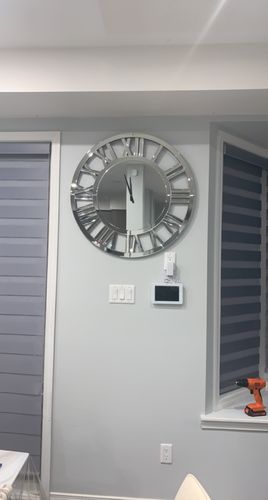 Customer photo review of 32" Luxury Real Mirrored Clock