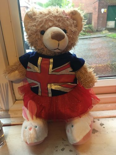 Customer photo review of Peggy The Girl Teddy Bear
