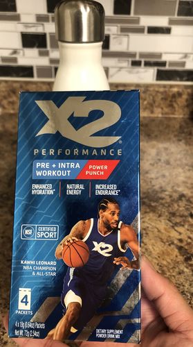 Customer photo review of X2 PERFORMANCE® Pre-Workout + Intra-Workout Powder - Power Punch