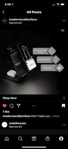 Customer photo review of Premium 3 in 1 Fast Wireless Charging Stand for iPhone, Apple Watch & AirPods