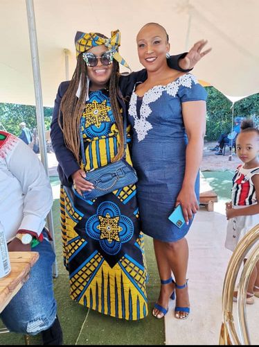 Customer photo review of Sleeveless Ankara Dress