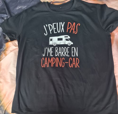 Customer photo review of T-shirt homme J'peux pas j'me barre en camping car