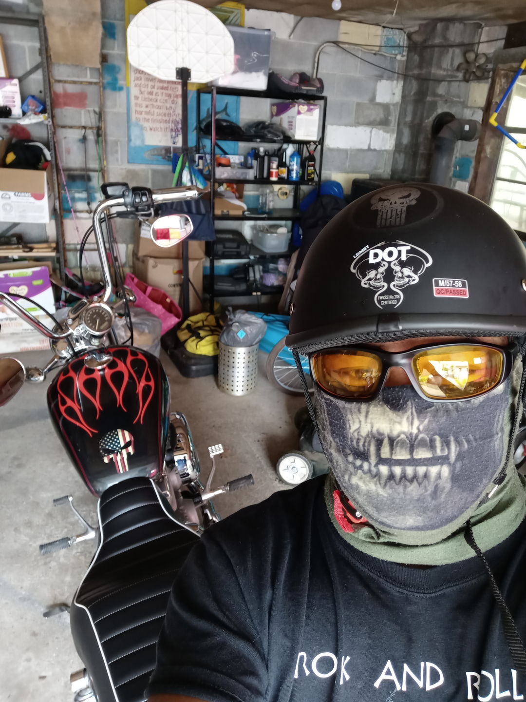 Customer photo review of Smallest SOA Helmet - Skull Retro