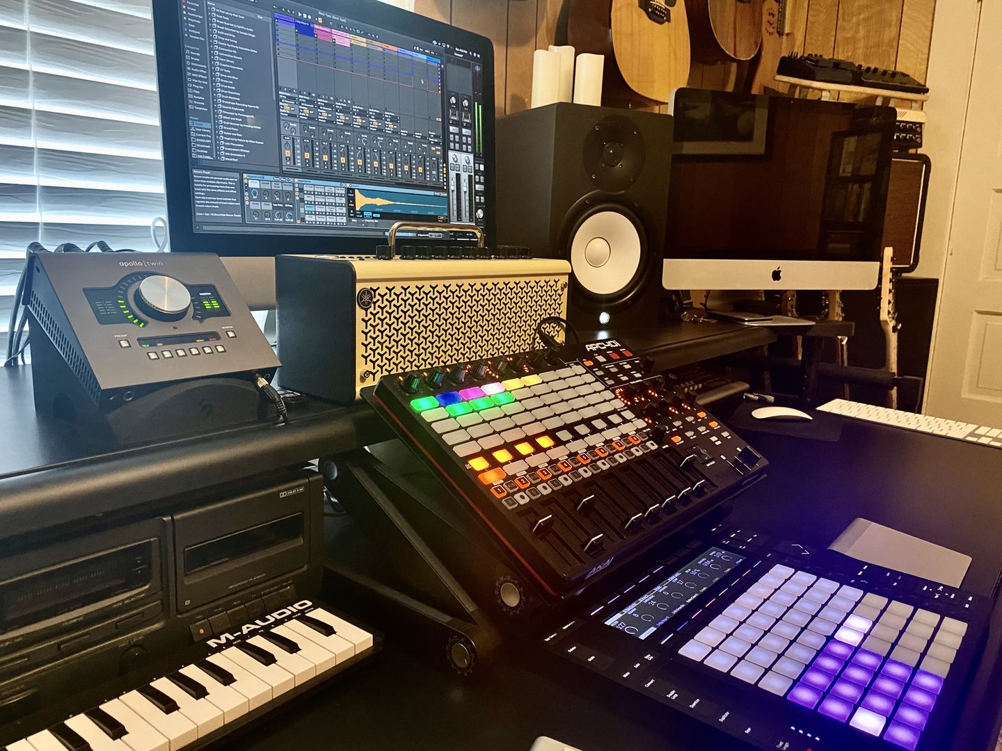 Customer photo review of Pedal Stand | Audio Interface Foam Desk Angle Riser
