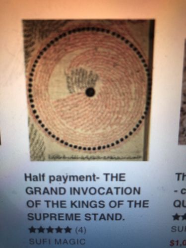 Customer photo review of Half payment- THE GRAND INVOCATION OF THE KINGS OF THE SUPREME STAND.