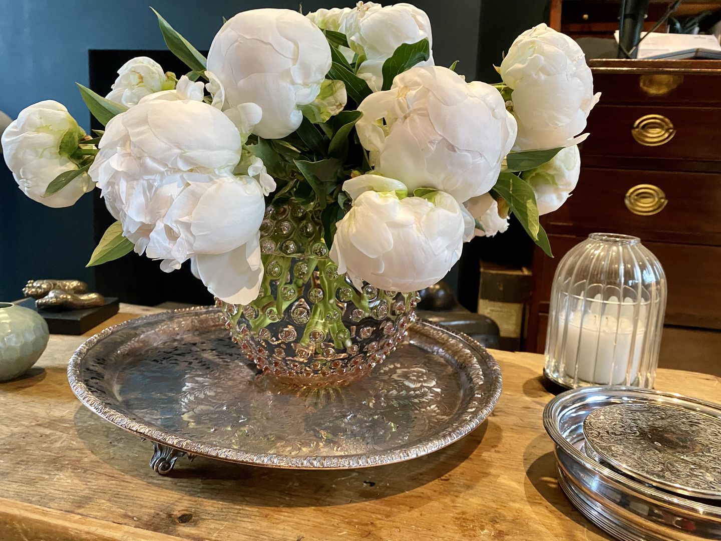 Customer photo review of Rosaline Hobnail Vase