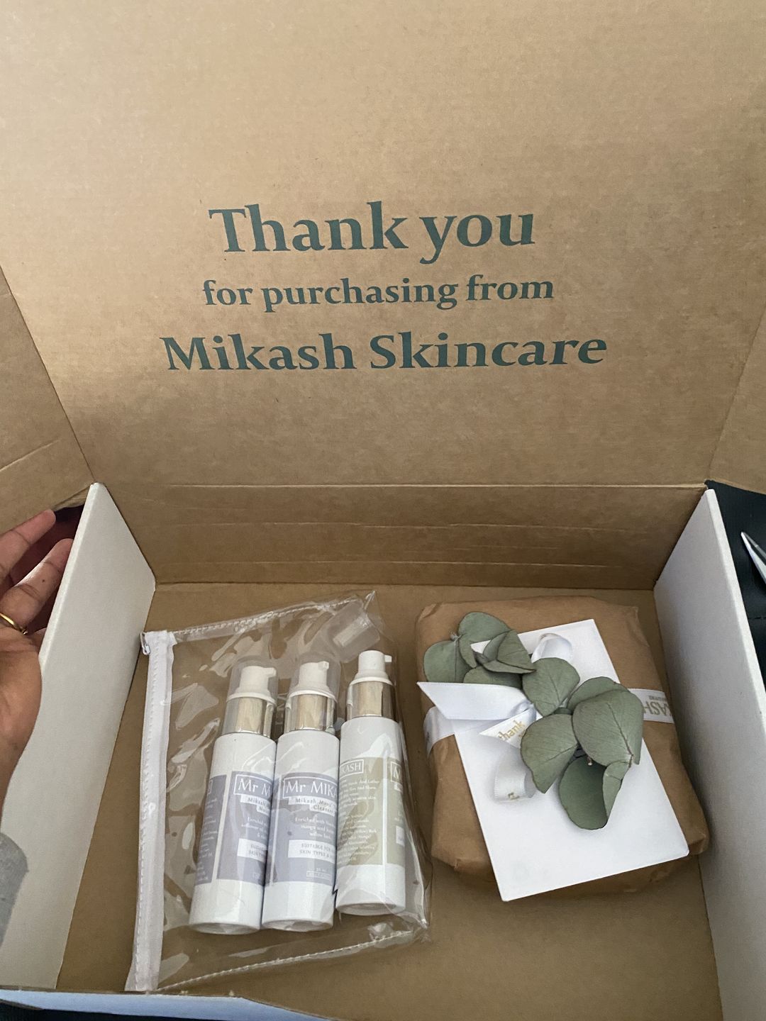 Customer photo review of Enzyme Exfoliant & Mask Grains