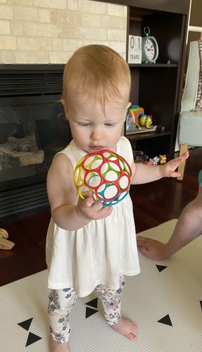 Customer photo review of Peplum Tank Top in Cream