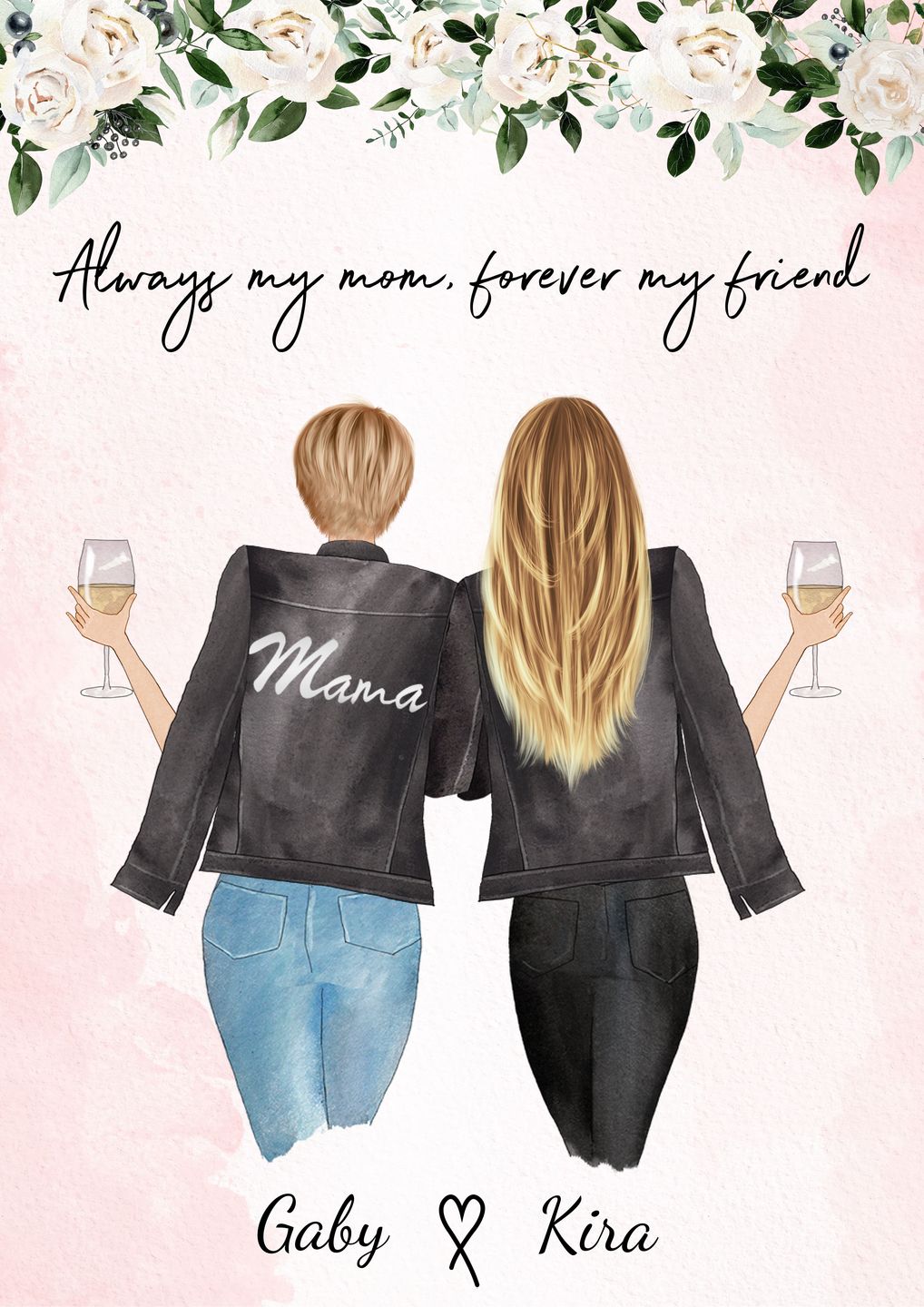 Customer photo review of Mutter & Tochter - Personalisiertes Poster