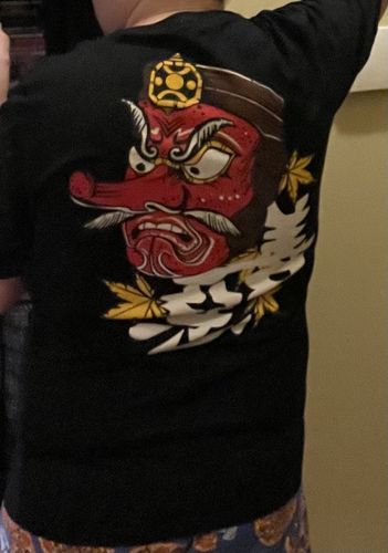 Customer photo review of Tengu Painted T-shirt