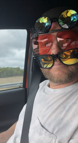 Customer photo review of Cykes Kaleidoscope Glasses