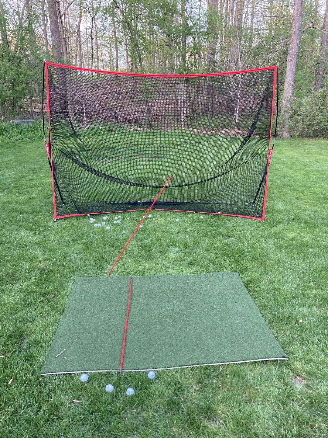 Customer photo review of FairwayHero Golf Mat | Portable Golf Hitting Practice Mat