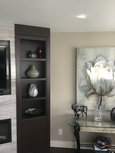 Customer photo review of Debossed Dotted Horned Owl Resin Sculpture - Black
