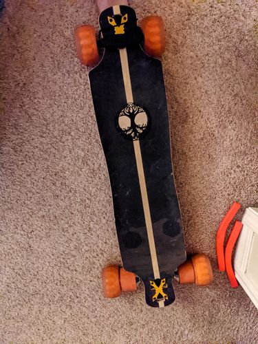Customer photo review of Punked Lowrider Blank 40" Longboard Deck - Stained Black