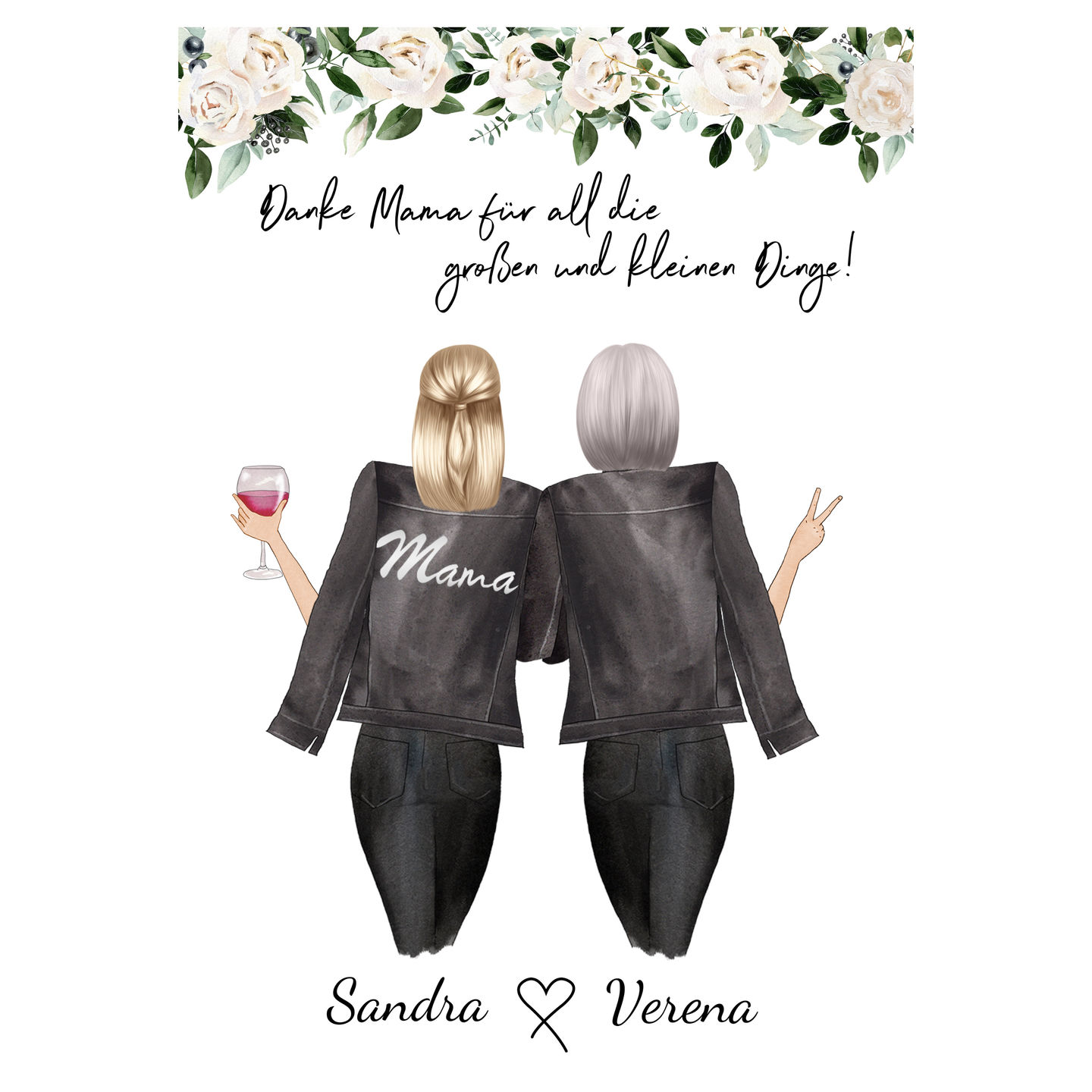 Customer photo review of Mutter & Tochter - Personalisiertes Poster