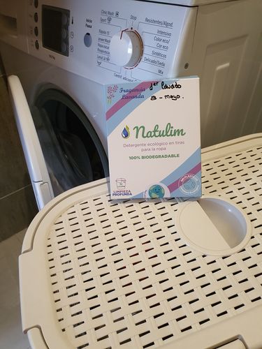Customer photo review of Eco-Tiras de Detergente 40 lavados Natulim