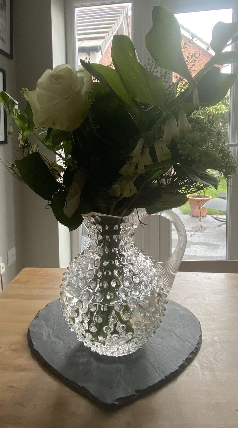 Customer photo review of Crystal Hobnail Jug