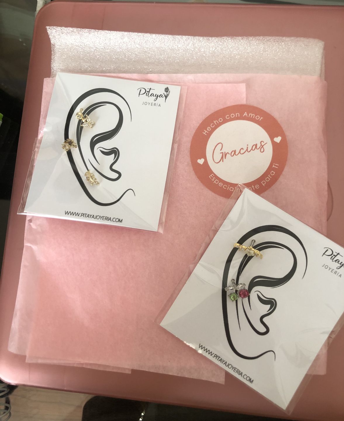 Customer photo review of Piercing Estrellas Rosca Plana