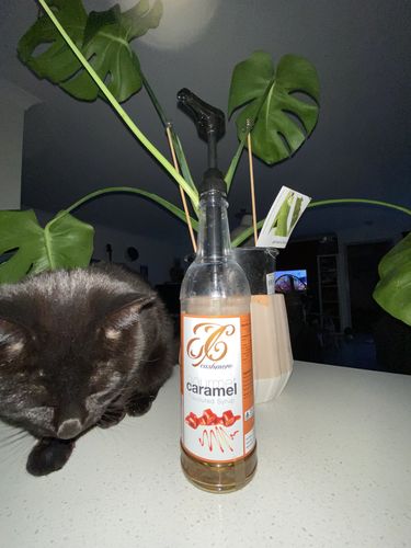 Customer photo review of Caramel Coffee Syrup