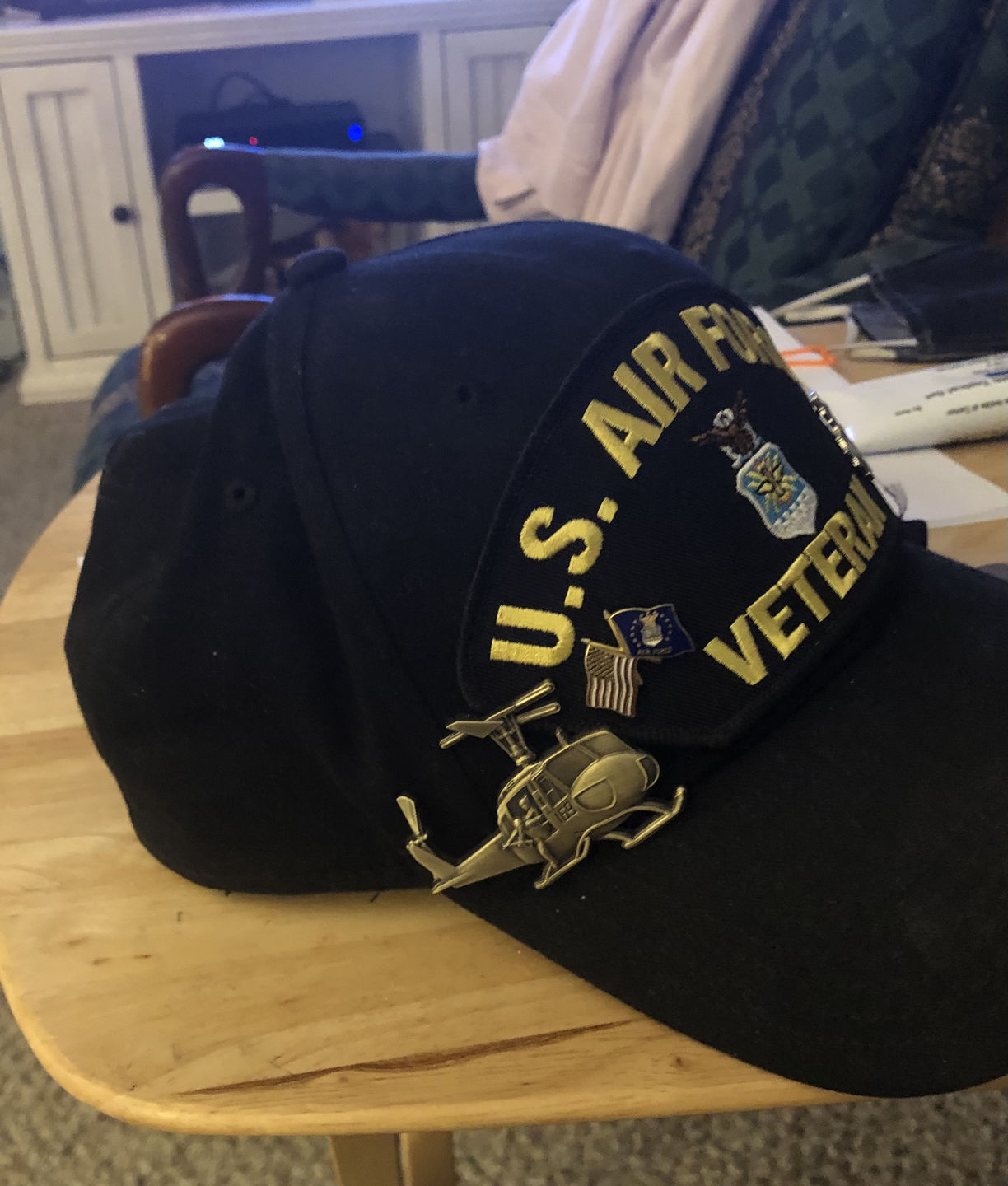 Customer photo review of Huey Helicopter Pin
