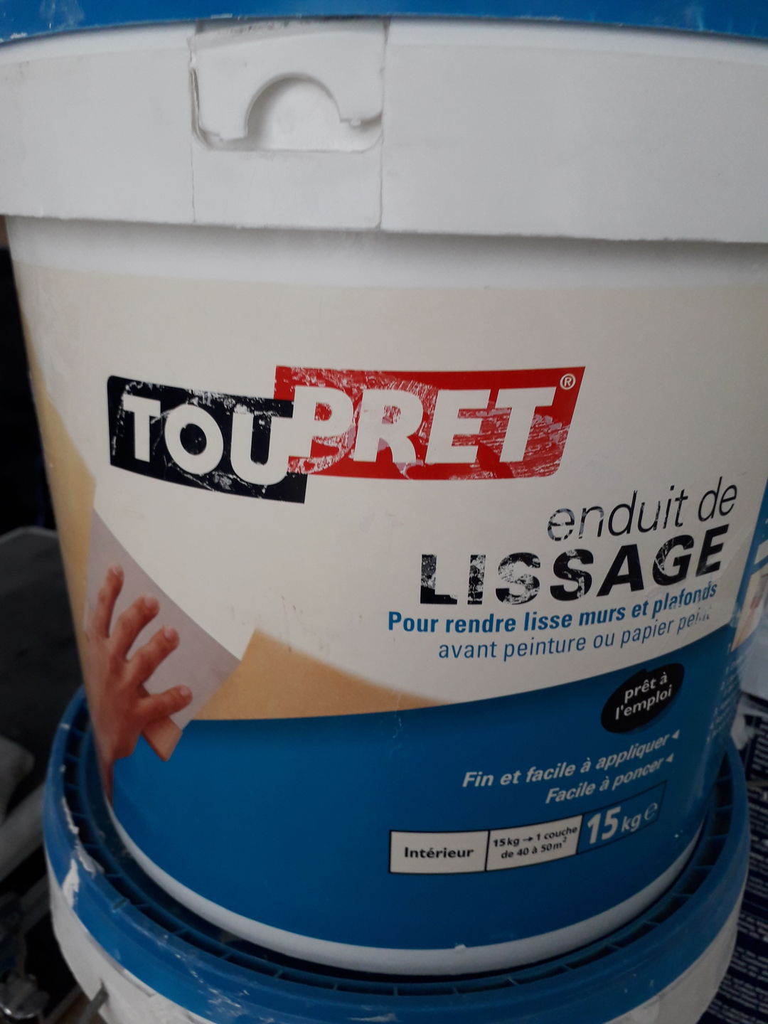 Customer photo review of TOUPRET afwerkplamuur 15kg