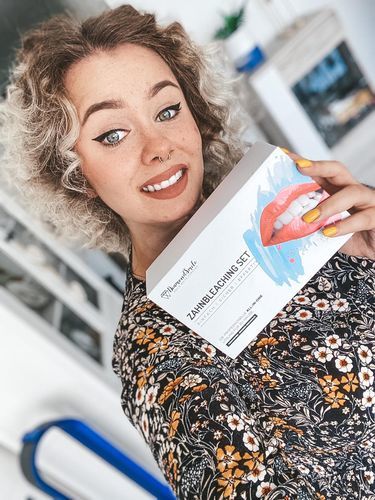 Customer photo review of Premium Zahnbleaching Set