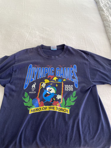 Customer photo review of Vintage Atlanta 1996 Olympic Games Torch T Shirt Size Large