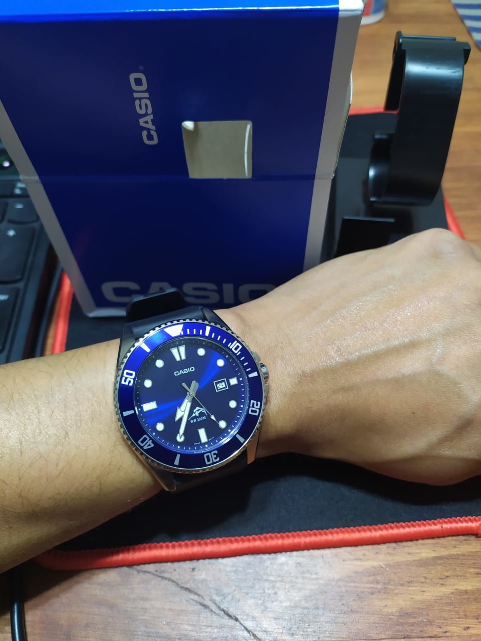 Customer photo review of Reloj Casio Submariner Marlin Duro MDV-106B-2AVCF Azul Buceo [EXCLUSIVO]