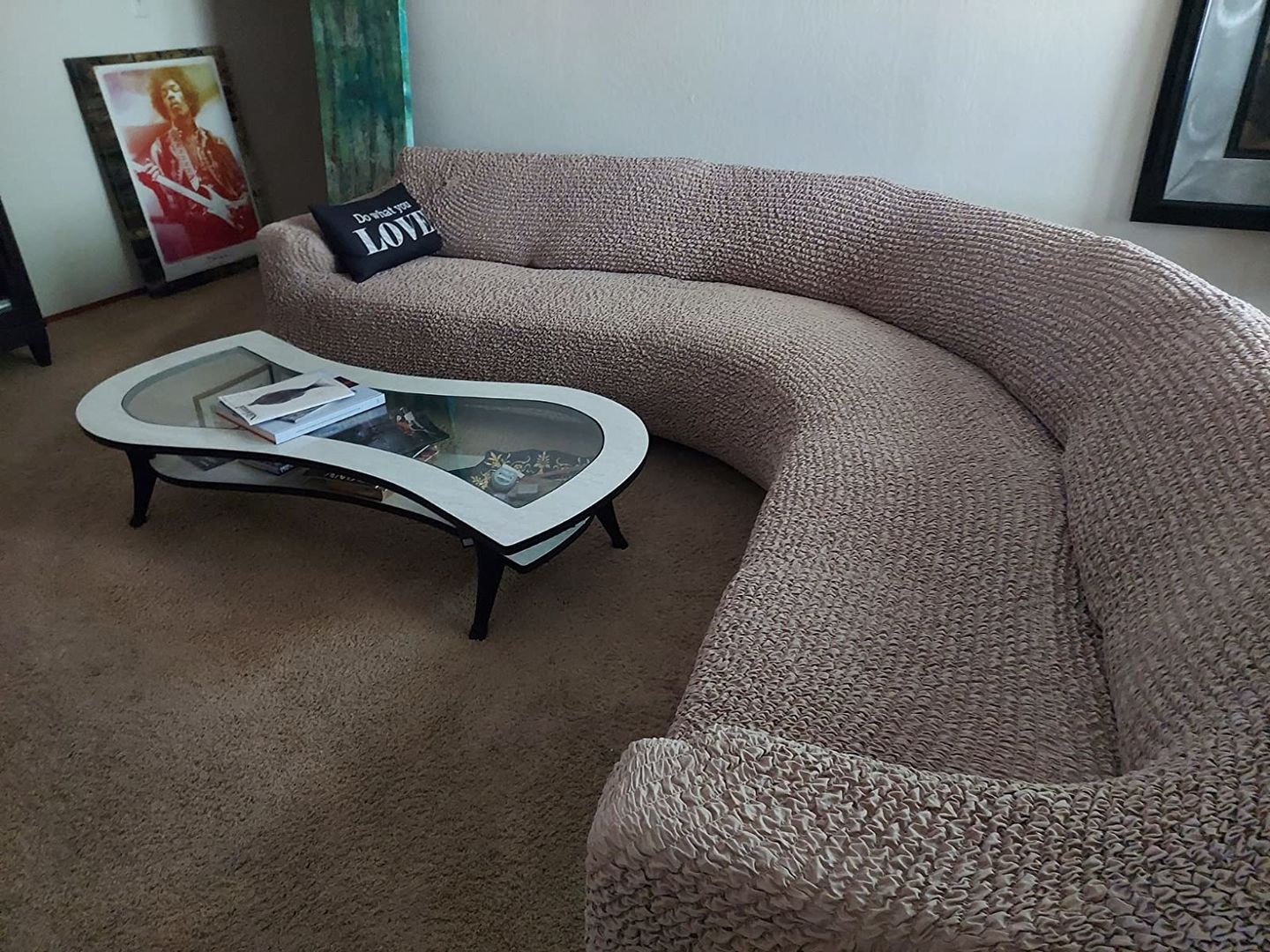 Customer photo review of Corner Sofa Slipcover, Comfort Collection