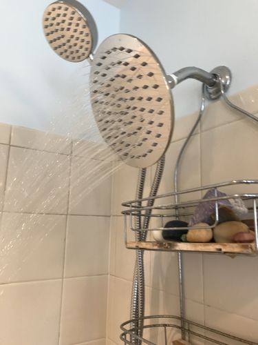 Customer photo review of 1-Spray Dual Shower Head Set