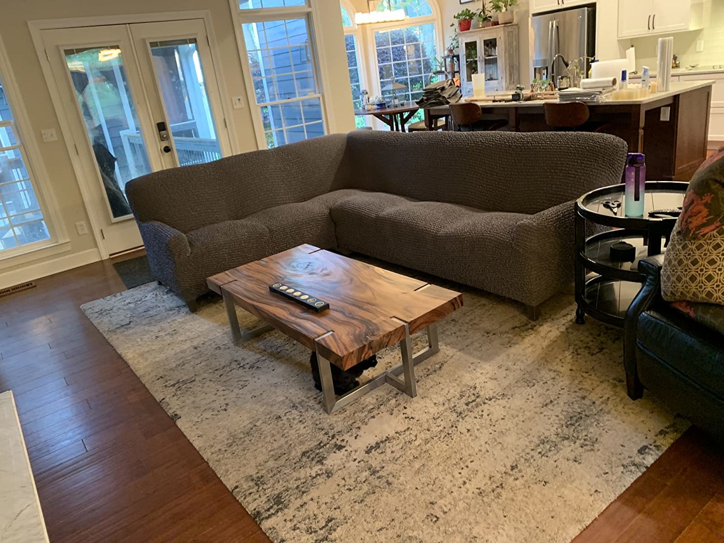 Customer photo review of Corner Sofa Slipcover, Comfort Collection