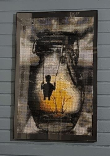 Customer photo review of American Diamond Art Swinging Little Diamond Painting PL00060