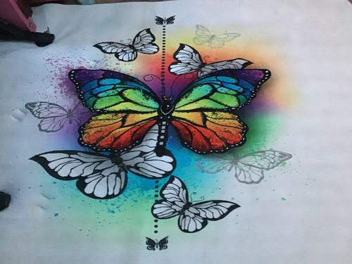 Customer photo review of Rainbow Butterfly SW1116 Rug
