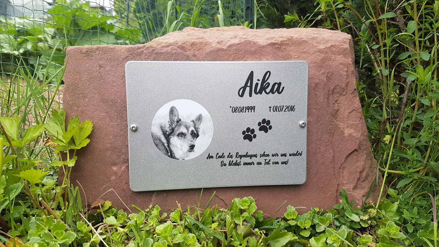 Customer photo review of Gedenktafel Hund "Lieblingshund"