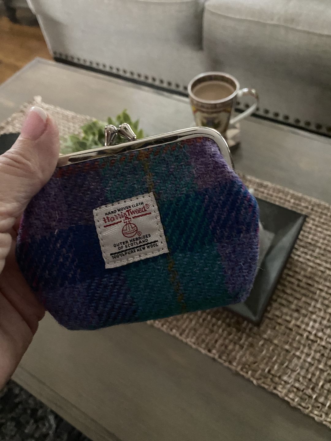 Customer photo review of Women's Harris Tweed Coin Purse - Eigg LB2035