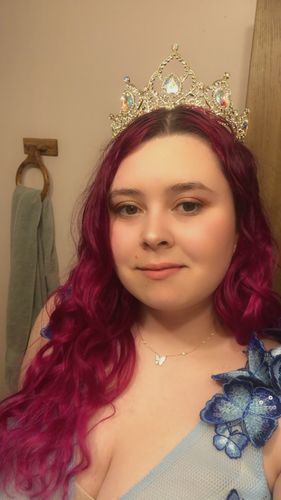 Customer photo review of Opal Luxury Tiara