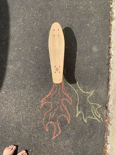Customer photo review of Bamboo Colorful 22.5" Mini Cruiser