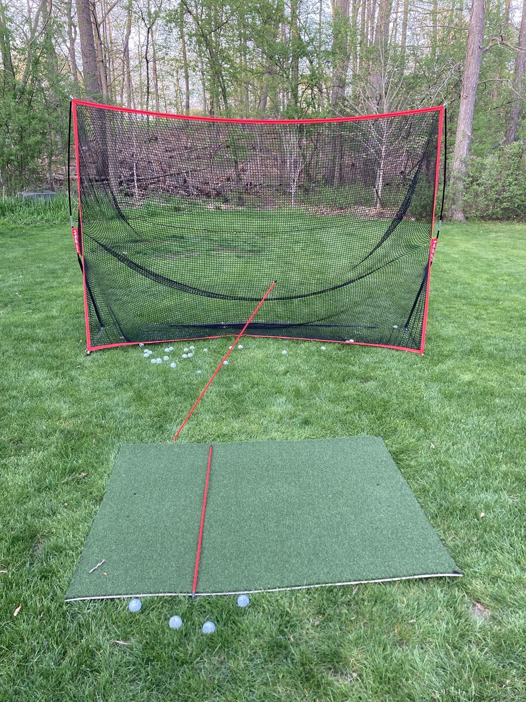 Customer photo review of Golf Net Pro 10x7 ft | Portable Golf Driving Net Hitting Net | Backyard/Indoor/Outdoor