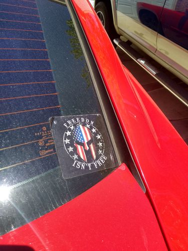 Customer photo review of Tactical Brotherhood Decal - Spartan Freedom Isn't Free