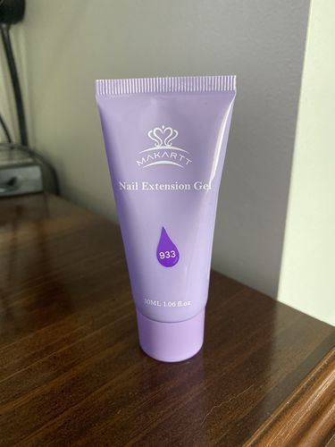 Customer photo review of Purple Poly Nail Gel 30ML