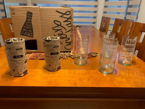 Customer photo review of Piscoleras Juego de 6 Vasos