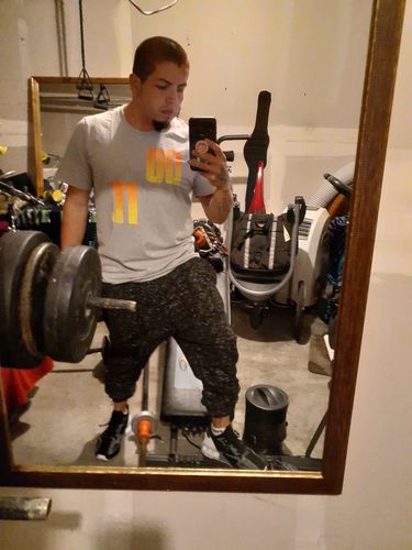 Customer photo review of Do It, Don't Quit - Men's Sweat Activated T-Shirt