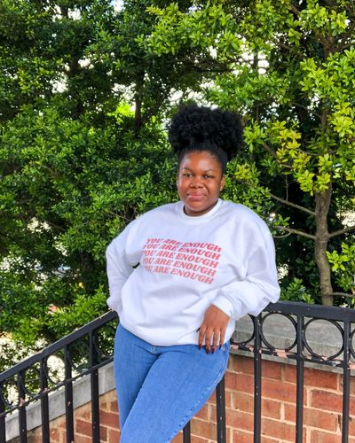 Customer photo review of You Are Enough (x5) -- Sweatshirt
