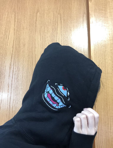 Customer photo review of JJK Black Hoodie