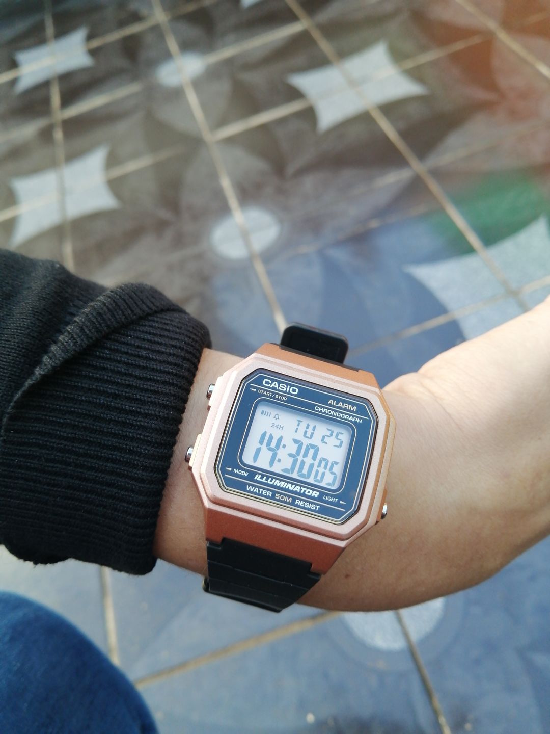 Customer photo review of Reloj Casio Vintage W-217HM-5AVDF Rosado